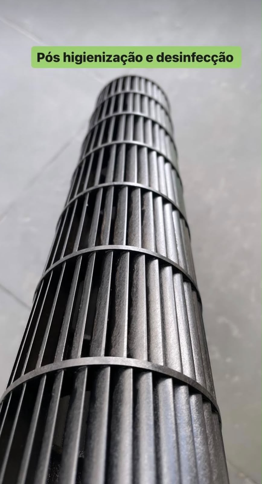 Filtro do ar-condicionado pós higienização e desinfecção Doctor Clima